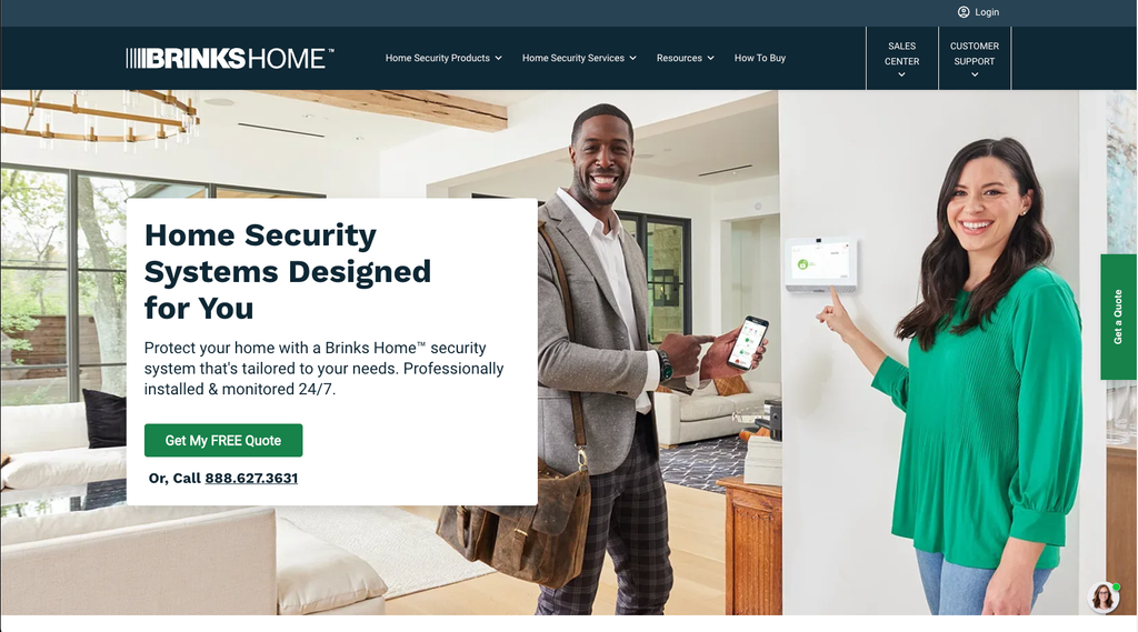 Brinks Home Security banner