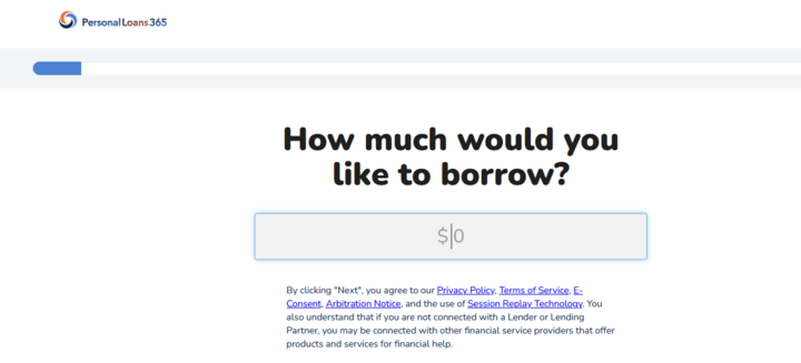 Personal Loans 365 banner