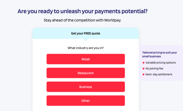 Worldpay banner